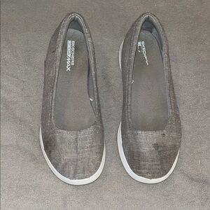 Skechers GOGA Max Gray Slip-On Shoes
